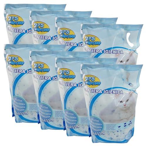 LETTIERA Gatto SILICIO 【32LITRI】 Lettiera per Gatti a Lunga Durata ai Cristalli di Silicio, LETTIERA assorbiodore SILICIO per Gatti