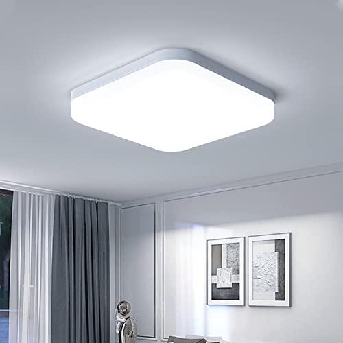 EASY EAGLE Plafoniera LED Soffitto 36W, Lampada Plafoniere Quadrato 3240LM 6500K Luce Bianco Freddo per Camera da Letto, Cucina, Soggiorno, Ufficio, Balcone, Bagno