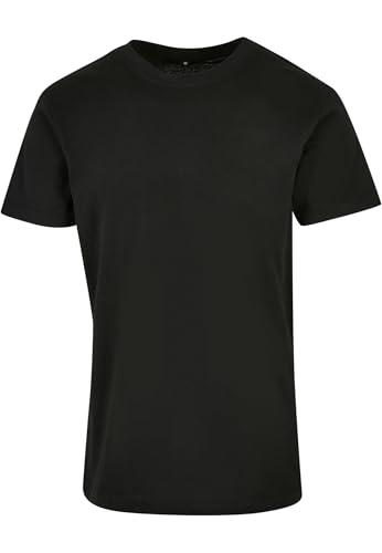 Build Your Brand Basic Round Neck T-Shirt, Black, L Uomo