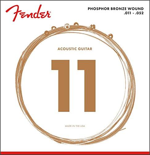 Fender 073-0060-405 60CL .011 - .052 Corde per chitarra acustica leggera personalizzata in bronzo fosforoso
