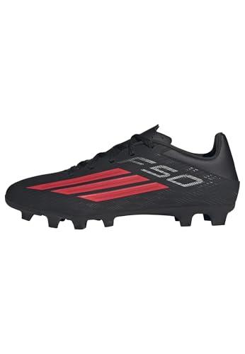 adidas Unisex - Adulto F50 Club Firm Ground/Multi Ground Football Boots, Core Black/Lucid Red/Core Black, 43 1/3 EU