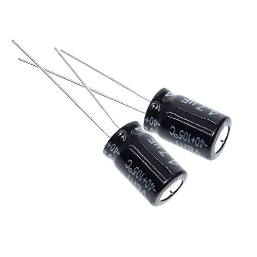 EFARMA Condensatori elettrolitici, condensatore elettrolitico in Alluminio da 10 Pezzi 400 V 4,7 uF, 8x12 mm
