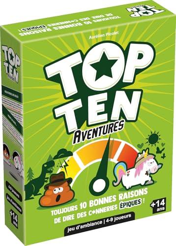 Asmodee - Top Ten Avventures - Cocktail Games - Giochi da tavolo - Gioco d'atmosfera cooperativo - Umorismo e Immaginazione - Famiglia/Adulti/Adulti - Da 14 Anni - 4 a 9 Giocatori - 30 Min - Versione