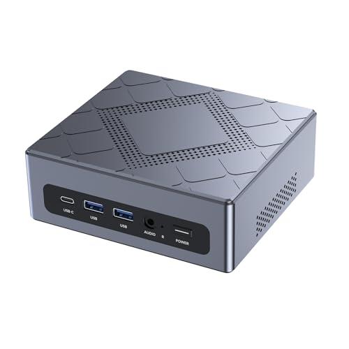NiPoGi CK10 Mini PC W-11 Pro,Ιntel i5-12600H(fino a 4,5GHz,12C/16T),16GB DDR4 512GB M.2 NVMe PCle3.0 SSD Mini Computer, 2xHDMI+VGA 4K Triplo Display WiFi 6/BT 5.2,Micro PC per Ufficio/Istruzione