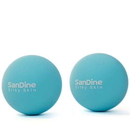 Sandine - Palline da massaggio Lacrosse per massaggio profondo dei tessuti, allevia la tensione, allevia il dolore muscolare, migliora la flessibilità, ideale per terapia miofasciale dei trigger