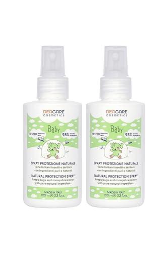 Deacare Baby KIT 2 SPRAY PROTEZIONE ZANZARE E INSETTI NATURALE per neonati e bambini. 2x100 ml