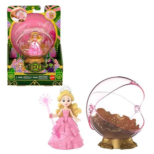 Mattel Universal Wicked - La Bolla Galleggiante di Glinda, set ispirato al film con bolla veicolo e mini bambola Glinda con bacchetta e tiara incluse, giocattolo per bambini, 4+ anni, JFM25