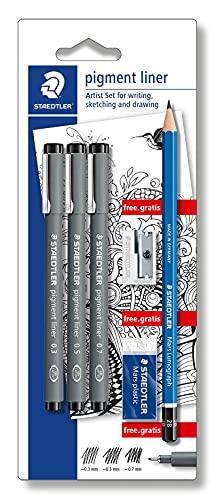 Staedtler 308 SBK3P Penna Fineliner, 6 Pezzi
