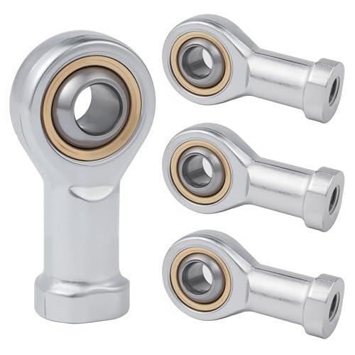 4Pcs Cuscinetti Estremità Stelo Cuscinetti Sferici Filettato Asta Fine Cuscinetto Sferico Stelo Filettatura Femmina Filettatura Estremità (M8)