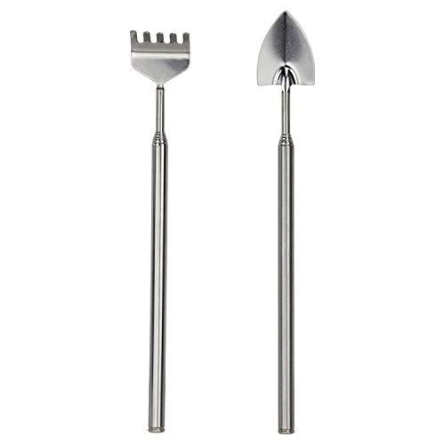 Esschert Set 2 Attrezzi Telescopici Per Ecosistema Terrarium, Argento, 3 cm x 1.7 cm Dimensione