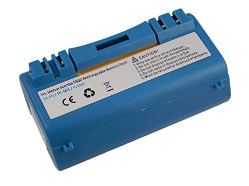 vhbw batteria compatibile con iRobot Scooba 330, 340, 390, 5800, 350, 380, 385, 5832, 5806, 34001 home cleaner blu (4500mAh, 14,4V, NiMH)