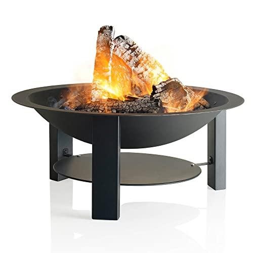 Barbecook Braciere da Giardino Modern 75, braciere in Ferro per Fuoco a Legna, caminetto da Esterno in Acciaio, 75x32cm