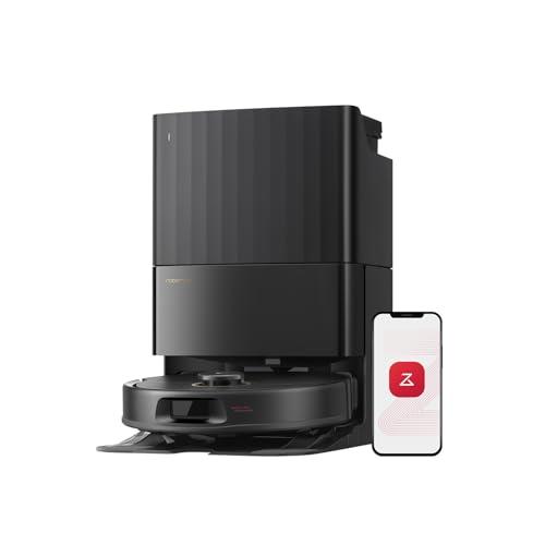 ROBOROCK QREVO 5AE - Aspirateur Robot Laveur avec Station - Puissance 12000 Pa - Serpillieres FlexiArm - Double Anti-emmelement