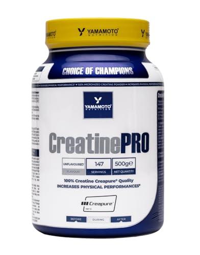 YAMAMOTO NUTRITION Creatine Crea POWDER Creapure 500 gr, Integratore Alimentare di Creatina Monoidrato in Polvere, Integratore per Sportivi, Aumenta le Prestazioni Fisiche, Non Aromatizzato