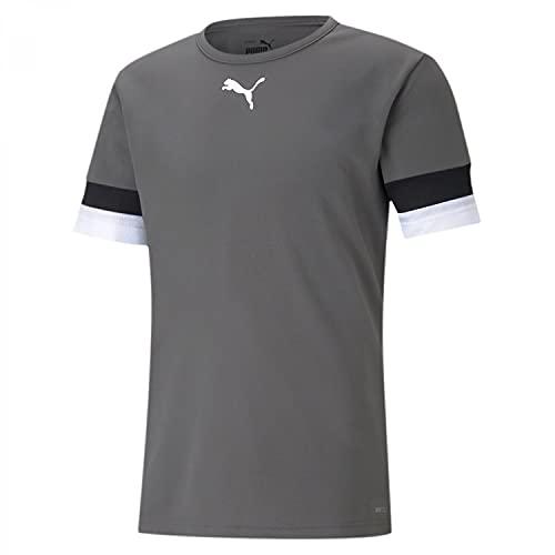 PUMA Teamrise Jersey Jr, Shirt Unisex - Bambini e ragazzi, Smoked Pearl-Puma Black-Puma White, 152