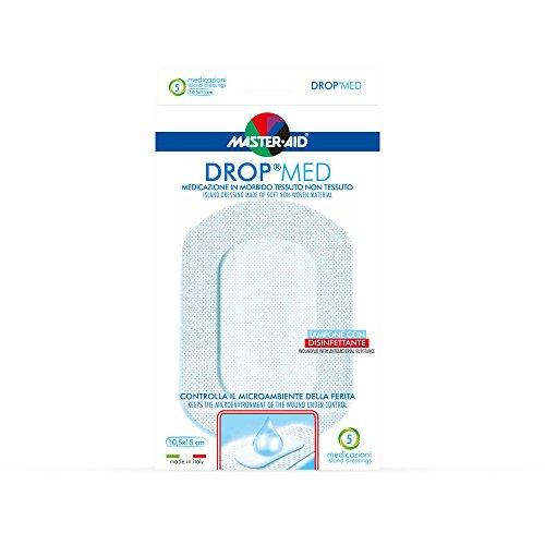 MASTER AID Drop Med, Bianco/Blu, 10.5 x 15 cm, 5 Unità