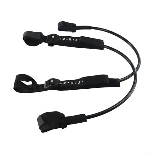 Heavy Duty regolabile antiscivolo Windsurf Harness Line Set, 2 pezzi PU Materiale Windsurf Accessori per Surf, 22-28 o 28-34 pollici (71-86,4 cm)