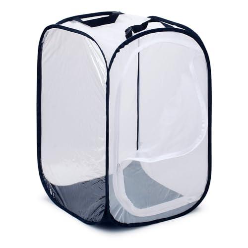 MEISH Insetto Farfalla Habitat Portatile Caterpillar Farfalla Habitat Insetto Mesh Cage Pieghevole Pop-up Insetto Monarca Net per Insetti