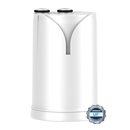 GLACIER FRESH Ultrafiltrazione Filtro acqua rubinetto ON TAP (600L), compatibile Brita® On Tap V/Pro V-MF/HF, 5 stadi - Riduce 99% PFAS, batteri, metalli, cloro e particelle 0,01 µm (1 pezzo)