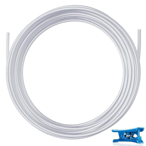 YOOPAI PTFE Teflon Tubo 5 m, 2,5 mm ID × 4 mm OD PTFE Teflon Tubo Adatto Stampante 3D Estrusore Diretto, per Bambu Lab A1/A1 mini/P1P/P1S/X1C, per Creality K1/K1 Max/Ender 3 V3 (Bianco)