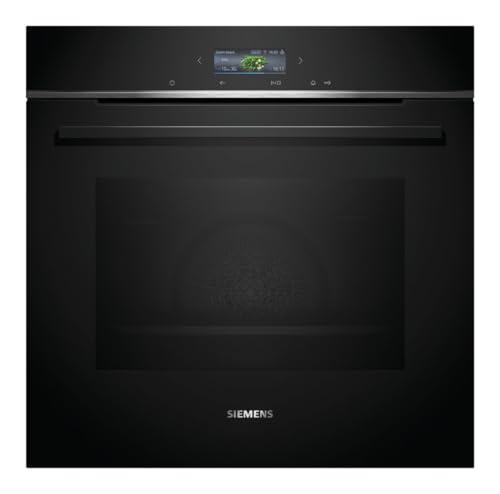 Siemens HB734G1B1, iQ700 - Forno intelligente da incasso, 60 x 60 cm, Made in Germany, nero, ecoClean & humidClean, autopulente, Air Fry, programmi automatici, touch screen colorato, efficienza