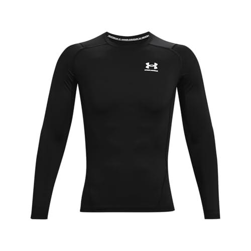 Under Armour Ua Hg Armour Comp Ls Maglietta a maniche lunghe, Nero, XL Uomo