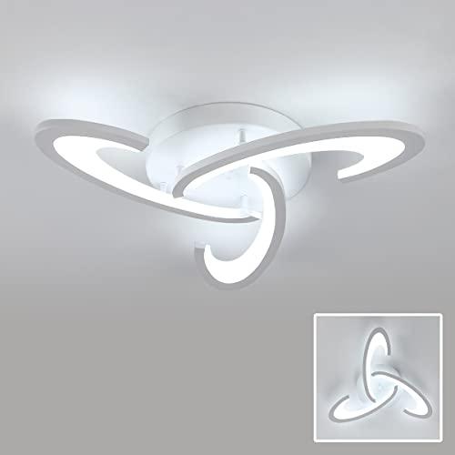 Osairous Plafoniera LED Soffitto, 36W 3240lm Lampadario da Soffitto, Plafoniera LED Design Eleganza per Camera da Letto, Soggiorno, Sala da Pranzo, Acrilico Bianco, Luce Bianca 6500K