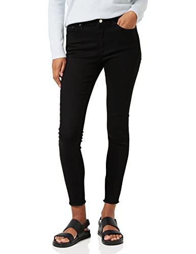 Only Onlblush Mid SK Ank Rawjns Rea2343 Noos Jeans Skinny, Nero (Black Denim), XL / 34L Donna
