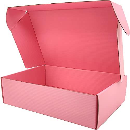 Cenoid Scatole di Cartone per Spedizioni Grandi Regalo, 30 x 20 x 8 cm Scatola Rosa imballaggio (20 pezzi)