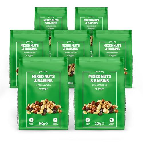 by Amazon Frutta a Guscio Mista e Uva Passa - 200g, confezione da 7