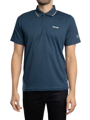 Regatta Maverik V Maglietta Polo, Uomo, Blu (Moon Light Denim), L