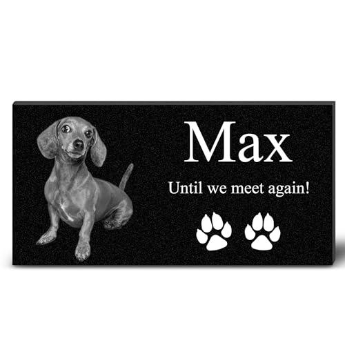 ADFSTONE Targhe Commemorative Personalizzate per tombe di lapide Personalizzata per Animali Domestici, Cane, Gatto, Pietra tombale Personalizzata Commemorative Personalizzate, Mini tombali