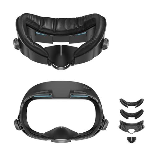 Interfaccia facciale AMVR Upgraded Comfort Face Cover Pad Compatibile con gli accessori Q3, con manopola regolabile, con cuscino facciale in PU e cotone traspirante Ice Silk
