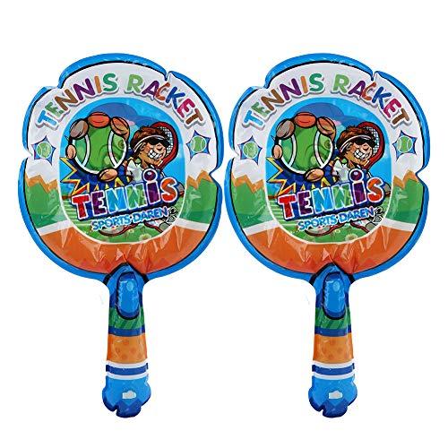 Set di Racchette da Badminton Gonfiabili Leggere da 2 Pezzi, per Bambini Che Giocano a Palla, Materiale in Nylon, Dimensioni 40 * 24 Cm