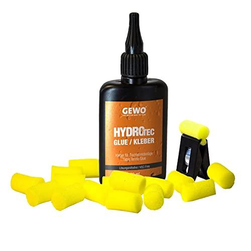 GEWO HydroTec, lösungsmittelfreier Kleber Auf Wasserbasis (ITTF-zugelassen), Colla di decking da Ping Pong Adulto, Bianco, 90 ml