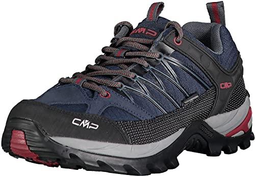CMP Rigel Low Trekking Shoes Wp, Scarpe da trekking Uomo, Asphalt-Syrah, 44 EU