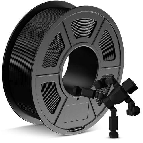Filamento PETG 1.75 mm, JAYO, per Stampante 3D, Neatly Wound, Precisione Dimensionale +/- 0,02 mm, Bobina da 1,1 kg (2,42 libbre), Nero