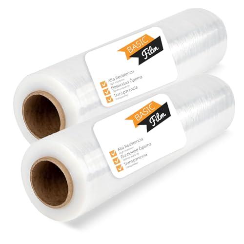 Pellicola Trasparente per Imballaggio, Plastica per Imballaggio Traslochi, Pellicola Trasparente Protettiva, Pellicola Imballaggio Mobili, Scatole Cartone Trasloco e Oggetti - Ofituria (2 pz - Basic)
