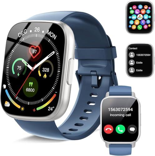 Smartwatch Uomo Donna Chiamate Bluetooth, Orologio Smart Watch con Display LCD 1.95