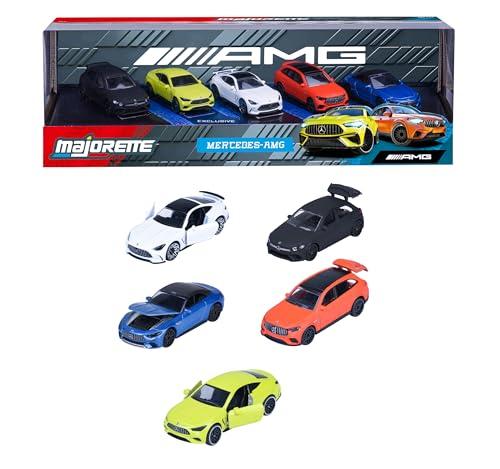 Majorette – Mercedes-AMG 5 Pieces Giftpack – Set Auto in Metallo Die-Cast, 5 Modellini da Collezione con Licenza Ufficiale, 8502105000S06, Giocattolo per Bambini dai 3 Anni in su