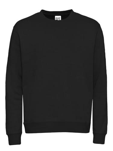 CHEMAGLIETTE! Felpa Uomo Girocollo - Maglia Tuta Felpata Cotone, Felpe da Lavoro Maglie Senza Cappuccio Tinta Unita Stampabili, Polsini in Costina Basic Crew Neck