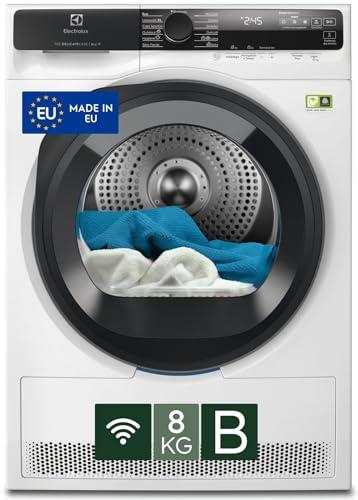 Electrolux Serie 700 DelicateCare, Asciugatrice a Pompa di Calore, 8 kg, EW7H58GY, Classe B, 13 Programmi, Tecnologia MixCare e SensiCare, Connettività Smart App, 63 dB, 850x596x636 mm