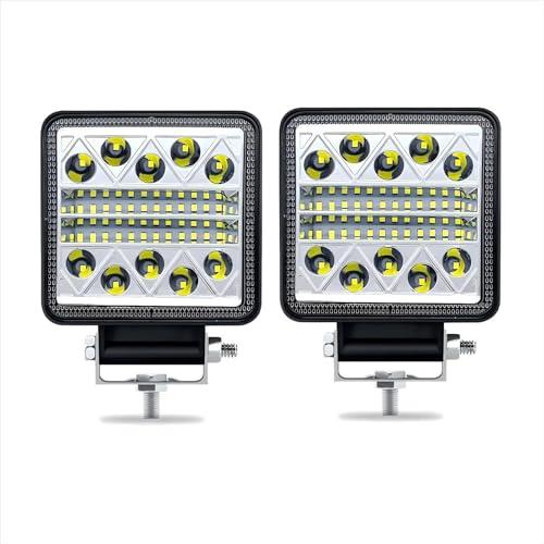 Boncak Faro di lavoro Led Trattore 2X102W,Proiettore LED auto 12V 24V per camion trattore veicoli fuoristrada barca