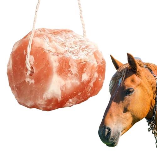 Shyllin Sale per Cavalli, Pietra di Sale con minerali e oligoelementi, Blocco di sale dell’Himalaya per cavalli con Cordoncino 1.7KG, Naturale Sali Minerali per Cavallo, Bovini, Caprini, Cervo