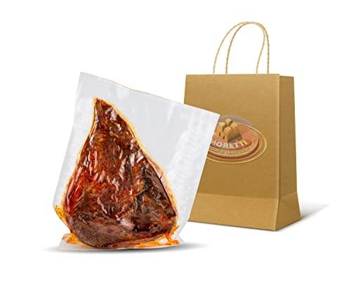 Moretti® | Guanciale Di Suino Stagionato | 800g/900g Sottovuoto | Salume Tipico Calabrese | Essiccato Artigianale | Boccolaio Gourmet | Prodotto In Calabria