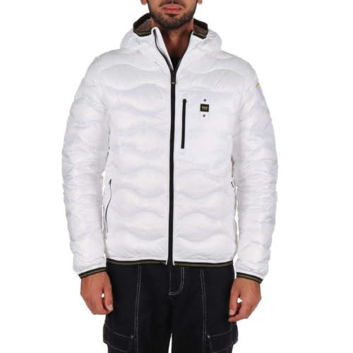Blauer Piumino corto cappuccio Imbottito Piuma 24WBLUC03030 Tg. L Col. 100 Bianco