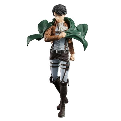 Banpresto Statuetta Azione Levi Attack On Titan - Grandista 27 cm - BP29876P Multicolore - Figura da collezione - Ideale per gli appassionati di Anime