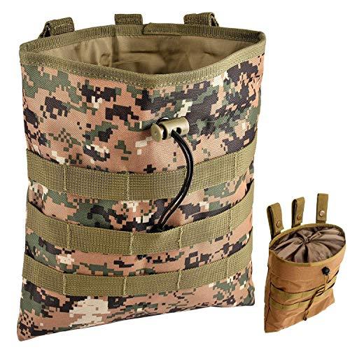 Gexgune Molle Sistema tattico Molle Dump Magazine Pouch Caccia Recupero Sacchetto Goccia Sacchetto Accessori Militari (Giungla)