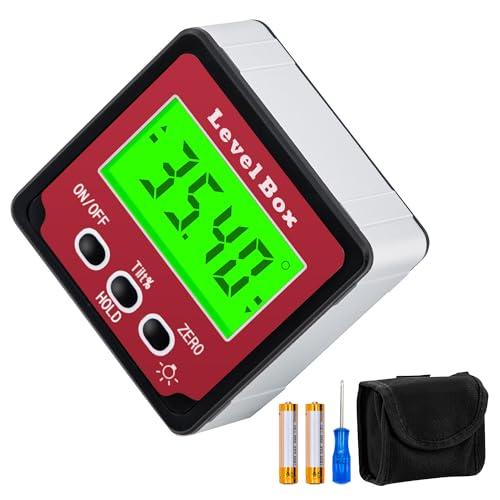 Mcbazel Goniometro Digitale Magnetico, Inclinometro Elettronica Angolo con Display LCD