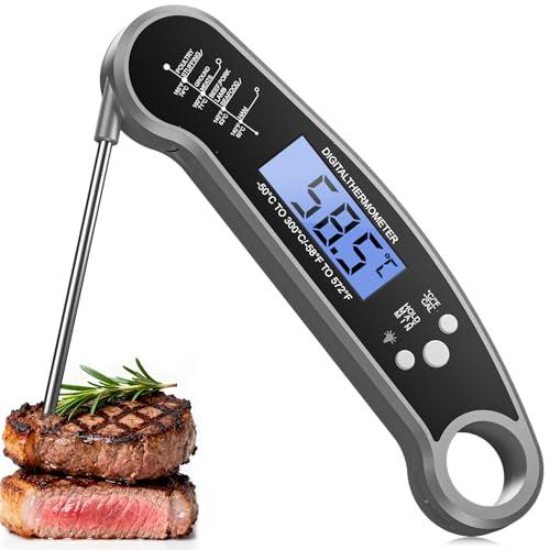 BESROY Termometro Cucina,2-3S Lettura Istantanea termometro febbre,Impermeabile termometro da cucina per Cucinare e Grigliare,Regali di Natale,accessori cucina,barbecue
